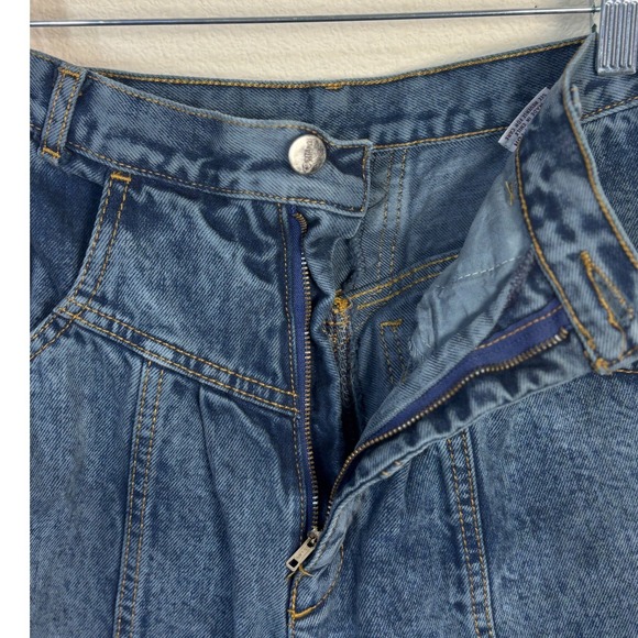 Vtg Ps Gitano Womens Jeans sz 6 High Rise Acid Wash Denim Barrel Tappered 90s - Picture 5 of 6
